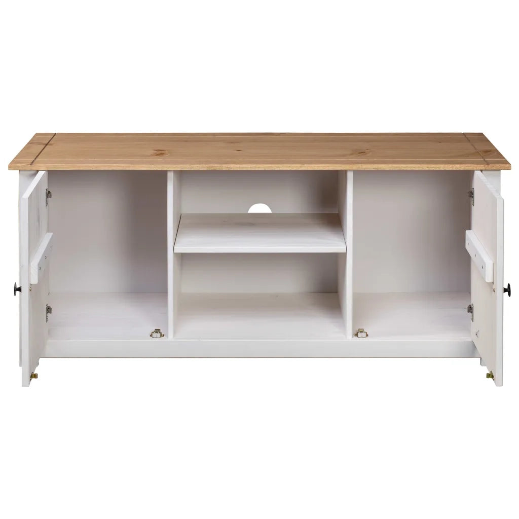 Mobile TV 120x40x50 cm in Legno Massello di Pino Panama Range cod mxl 14680