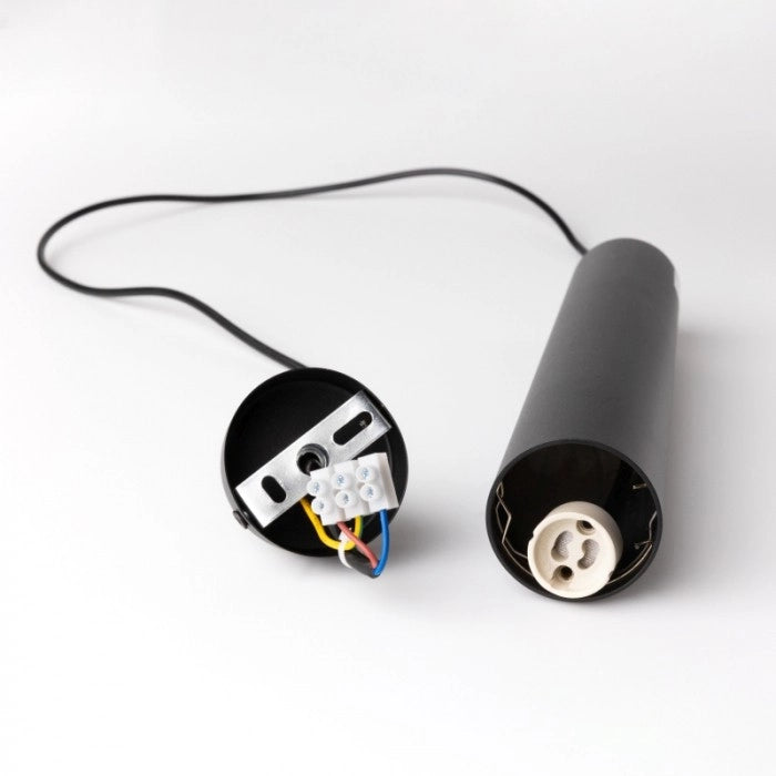 Lampada a sospensione tubo nero 1xGU10 Ecolight