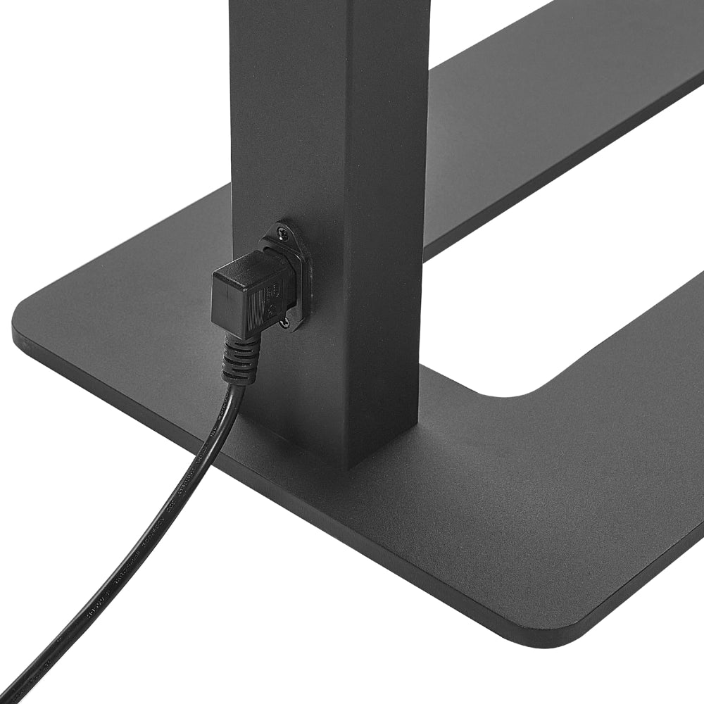 Lampada LED da terra in alluminio nero altezza 196 cm Interruttore a sfioramento Dimmerabile Sensore Illuminazione moderna Home Office