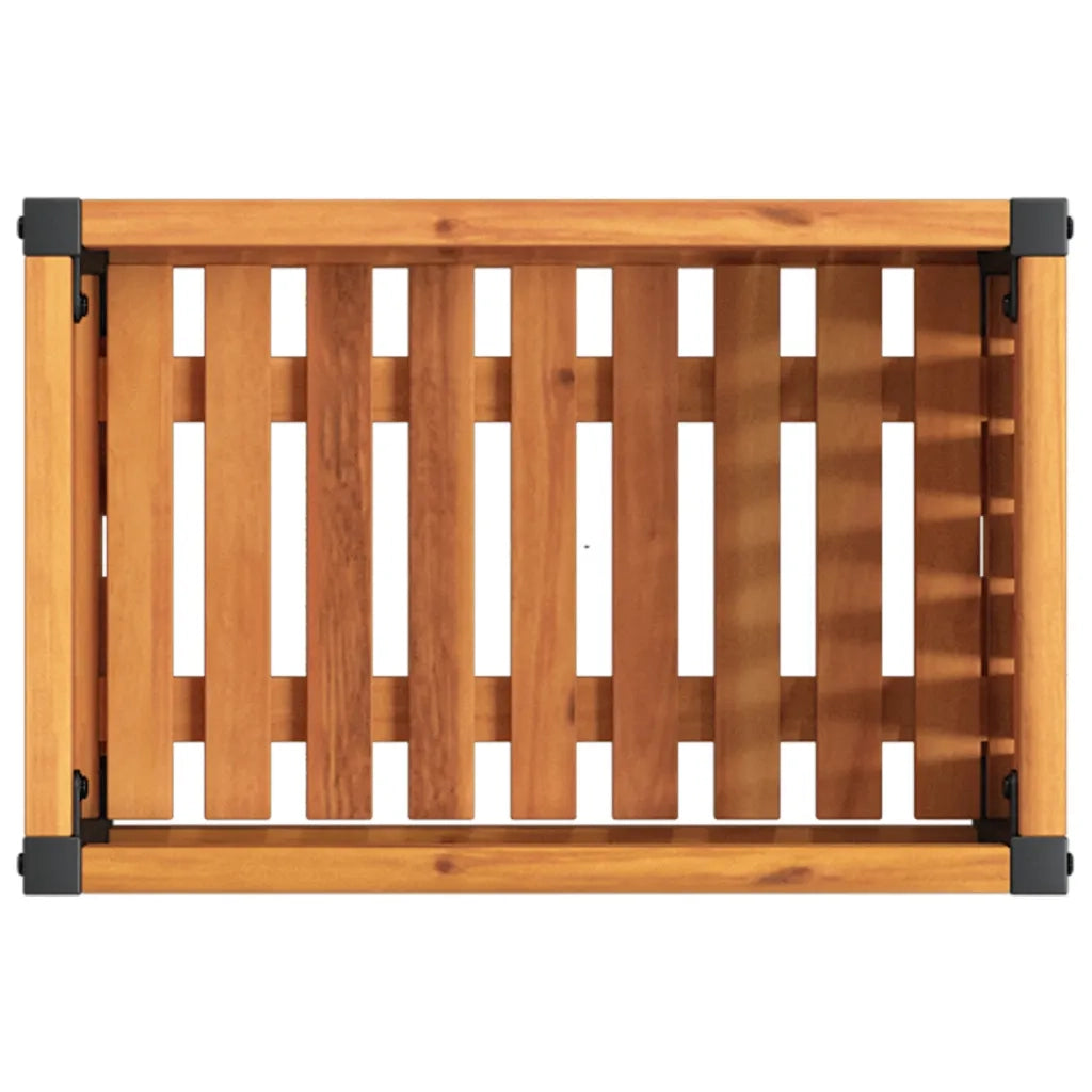 Fioriera da Giardino-Vaso da Esterno 45x30x27,5 cm in Legno Massello di Acacia