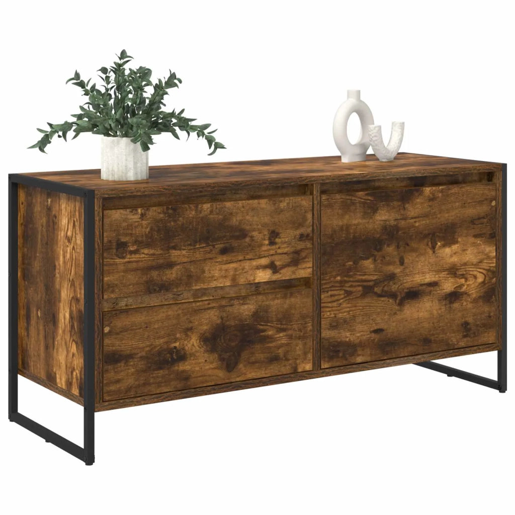 Mobile TV-Credenza per TV-Console TV Quercia Fumosa 100 x 36 x 49.5 cm Legno multistrato