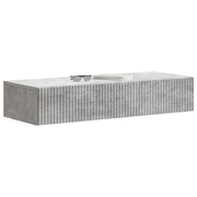 Tavolino da Parete Laterale | Tavolo laterale | Tavolino Grigio Cemento 87,5 x 34,5 x 17 cm