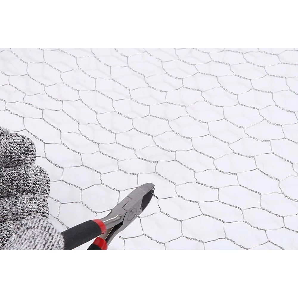 Trade Shop - Set 2pz Rete Metallica Zincata Maglia Esagonale 1.5x3mt Recinzione Protezione 020255 -
