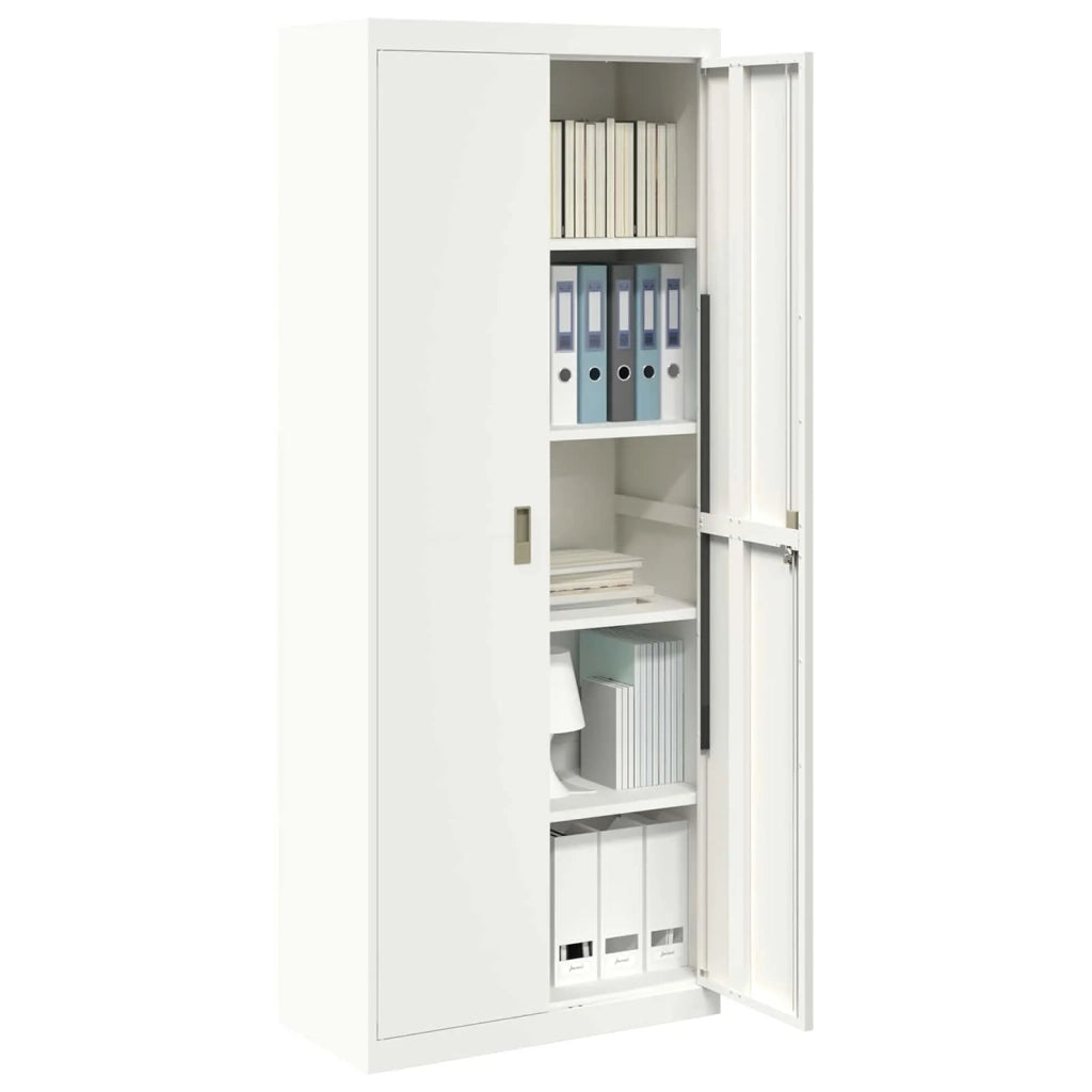 Armadio Bianco 80 x 40 x 200 cm Acciaio