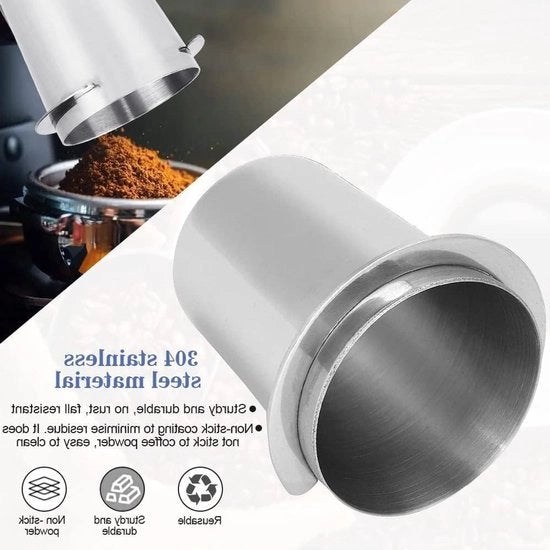 Dispensatore di espresso per filtro da 51-54 mm, coperchio in acciaio inossidabile, ideale per caffè e bevande a base di latte, accessori per caffetterie