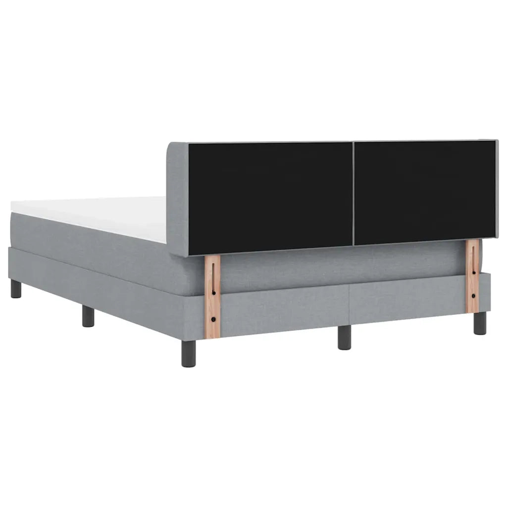 Letto box spring con materasso Grigio chiaro 140 x 190 cm 3341160