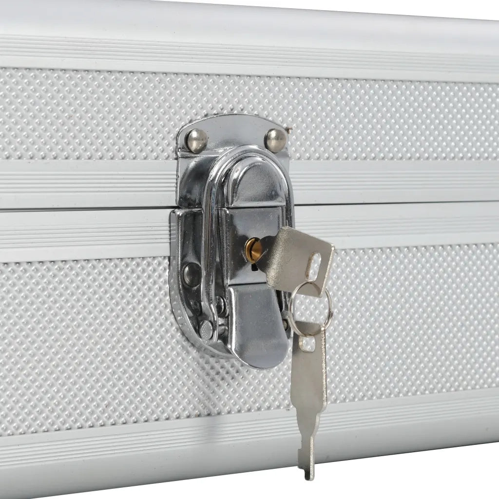 Custodia per Pistola Argento 118x38x12 cm in Alluminio 91862