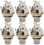 Jack di uscita 6 pezzi - Jack mono - Adatto per chitarra/basso - Rame - Facile da installare - Contatto completo - Jack di chitarra