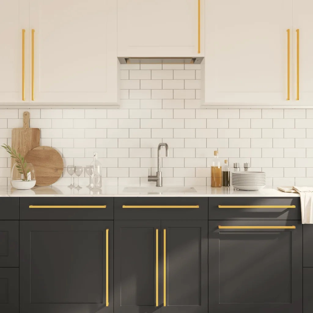 Maniglie per Mobili 20 pz Oro 480 mm in Acciaio Inox 3203650