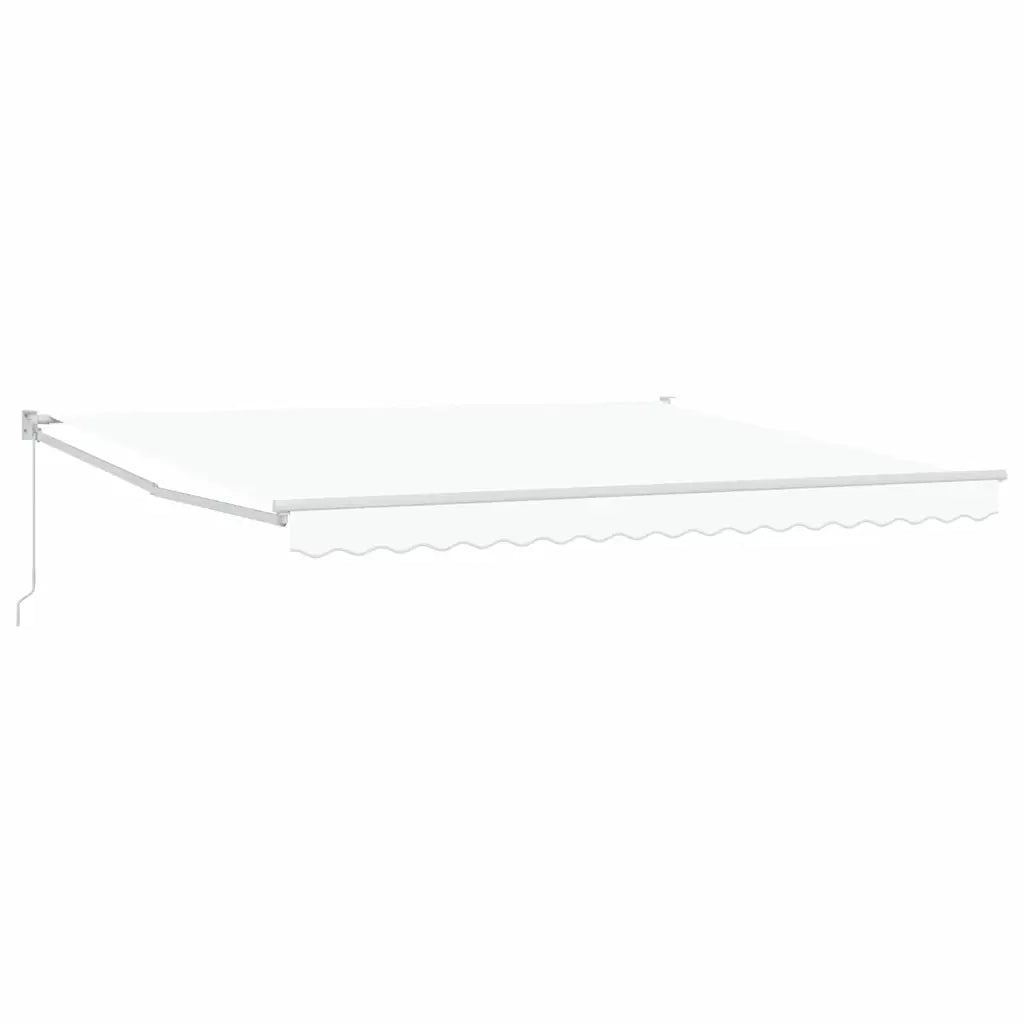 Tenda Retrattile Bianco 400 × 300 cm Poliestere e Alluminio 3330631