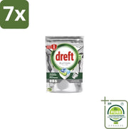 7 x Tabletten per Lavastoviglie Platinum All-in-One Original - 59 Pezzi - Grande Scatola - Lavastoviglie - Lavastoviglie - Pulizia - Detergenza - Descale - Sale