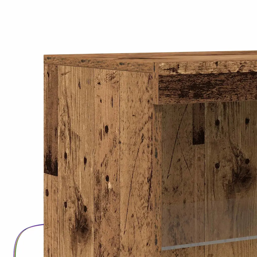 Credenza | Madia LED Marrone 60 x 37 x 100 cm Legno multistrato