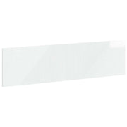 Testiera da Muro HAARLEM Bianco Lucido Legno ingegnerizzato 896929