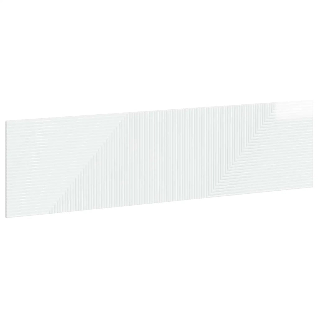 Testiera da Muro HAARLEM Bianco Lucido Legno ingegnerizzato 896929