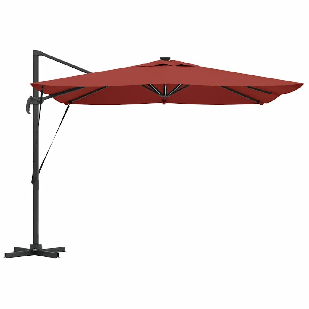 Ombrello | Parasolne Terracotta 286 x 284 x 270 cm Alluminio e Poliestere