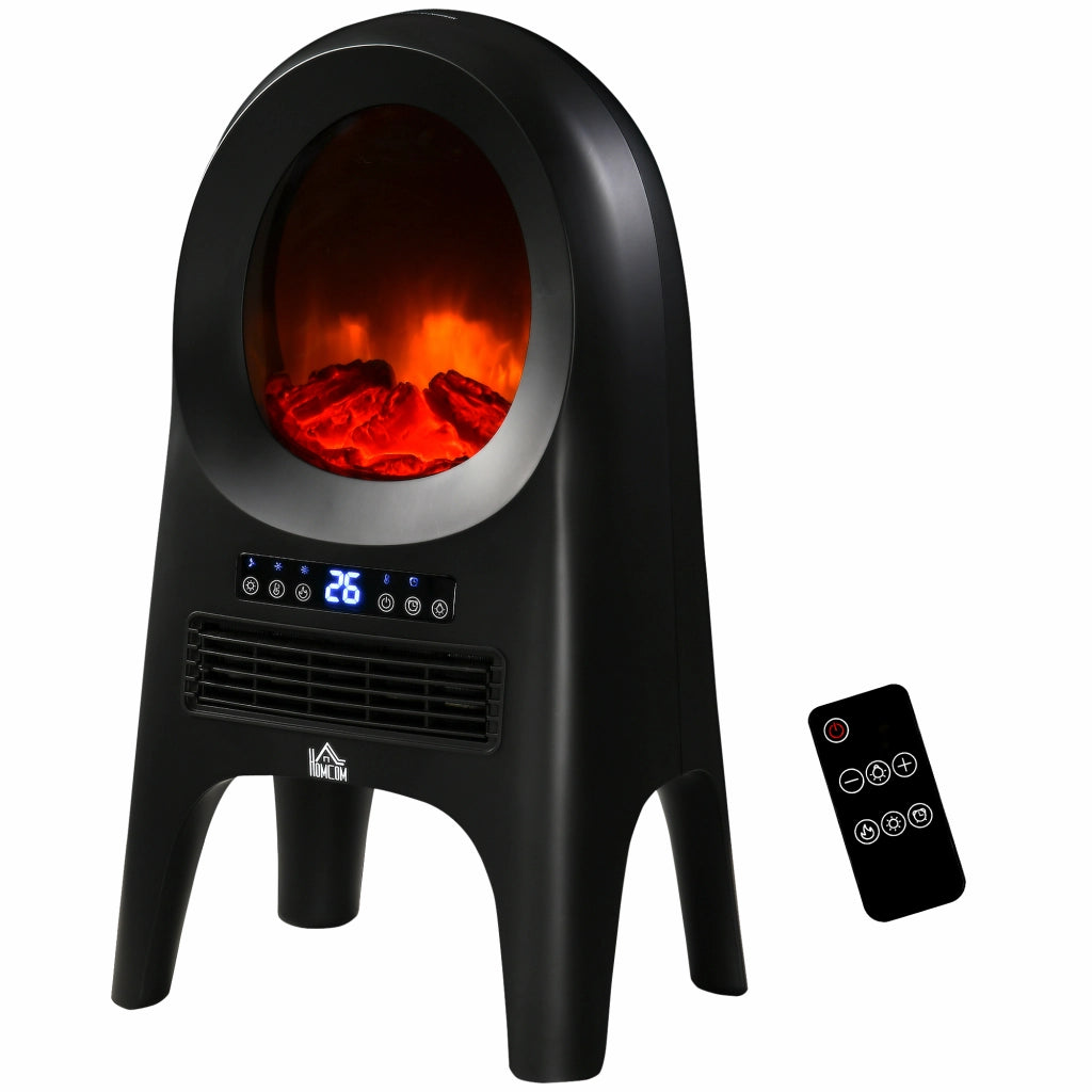 Termoventilatore a 3 Modalit¨¤ di Riscaldamento con 3 Temperature Regolabili, 33.7x25.5x60.4 cm, Nero