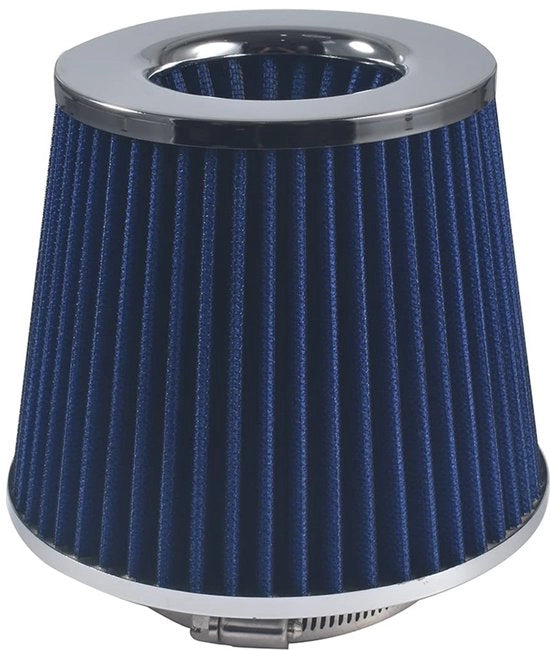 Filtro d'aria universale - Prestazioni elevate - Design a forma di imboccatura - Efficienza di filtrazione 95% - 76 mm - Progettato per ottenere un'ottima aderenza