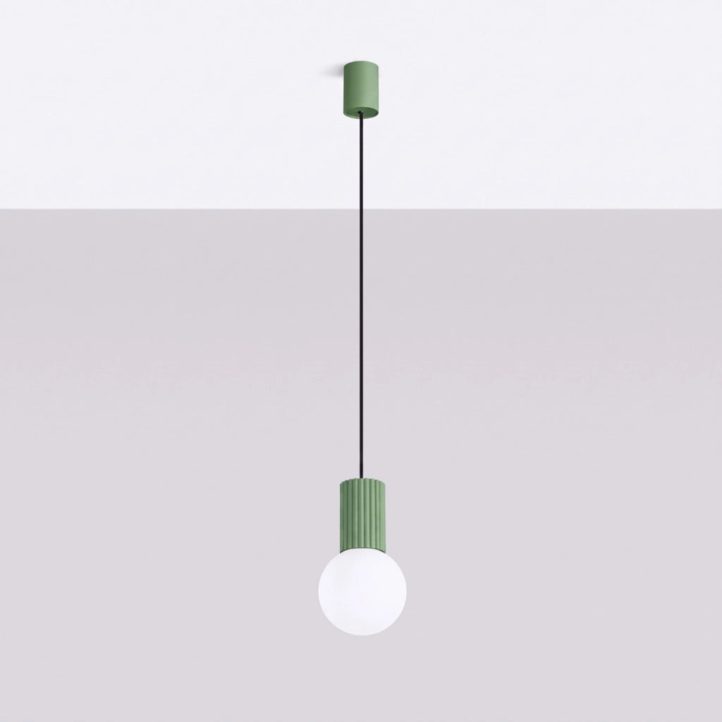 Lampada a sospensione HALO 1 salvia