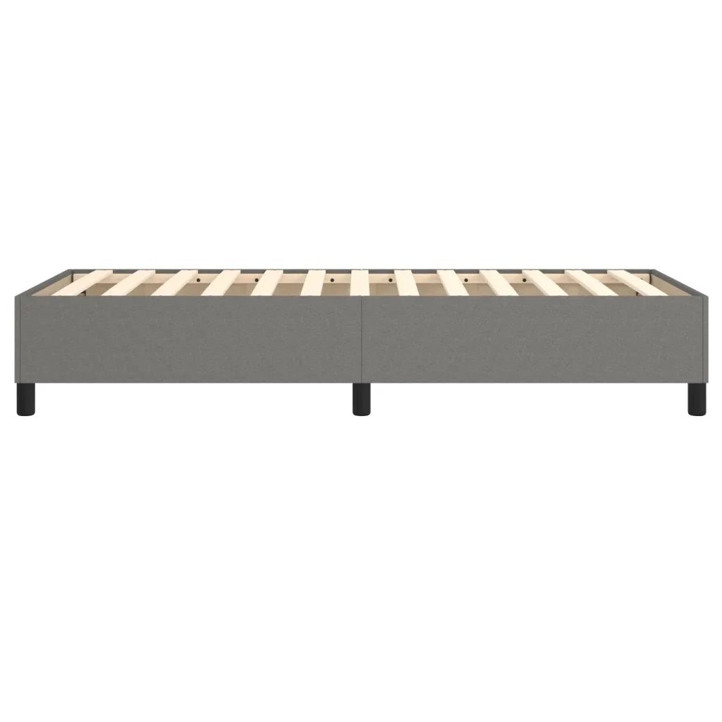 Struttura Letto a Rete a Molle-Giroletto Grigio Scuro 100x200 cm Tessuto 791378
