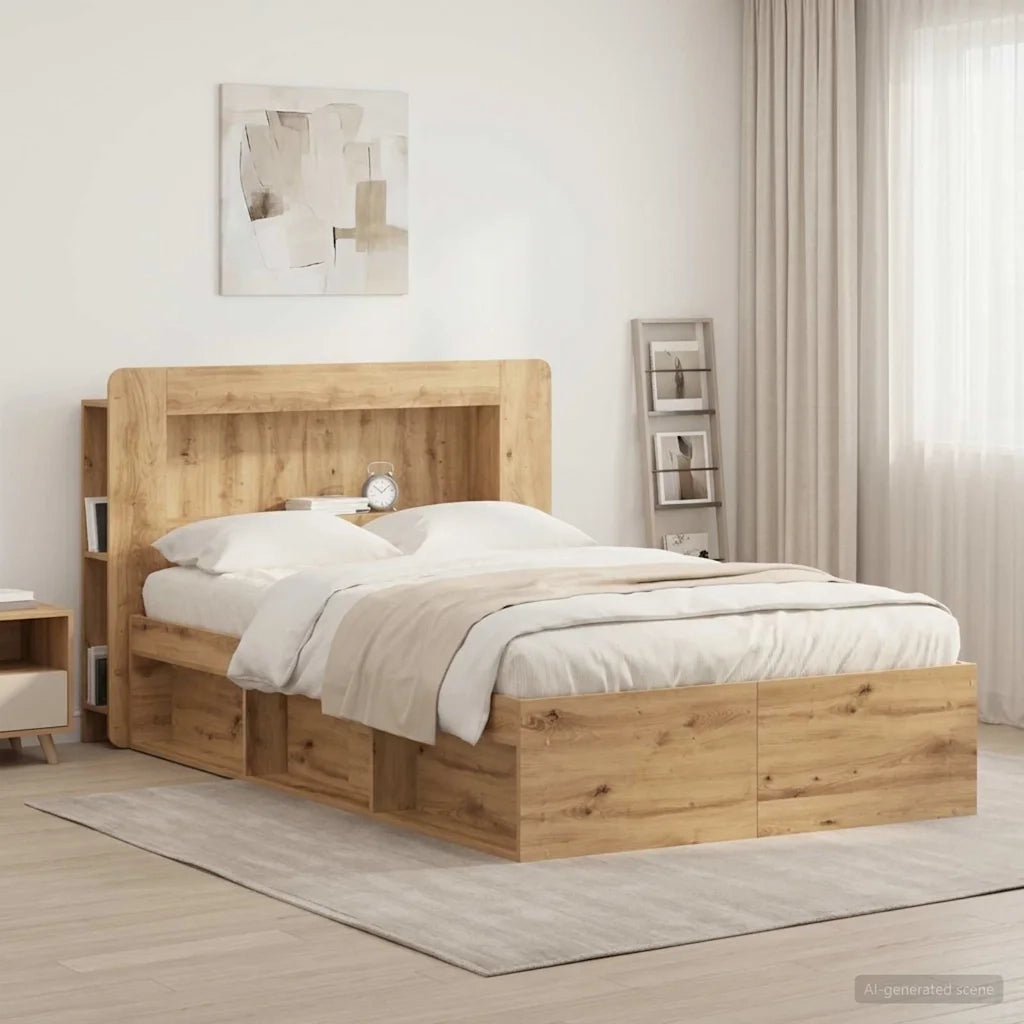 Testata del letto Rovere Artigianale Legno ingegnerizzato