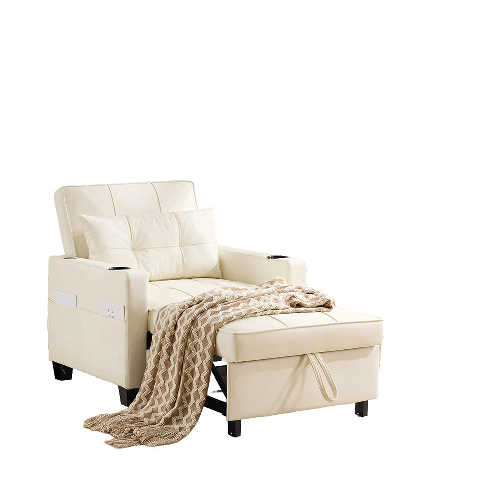 Divano letto 3 in 1 - Xylo - con porta-bicchieri e USB per spazi piccoli
