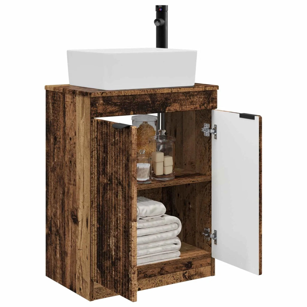 Mobile da bagno con lavabo Legno antico 54 x 35 x 83 cm