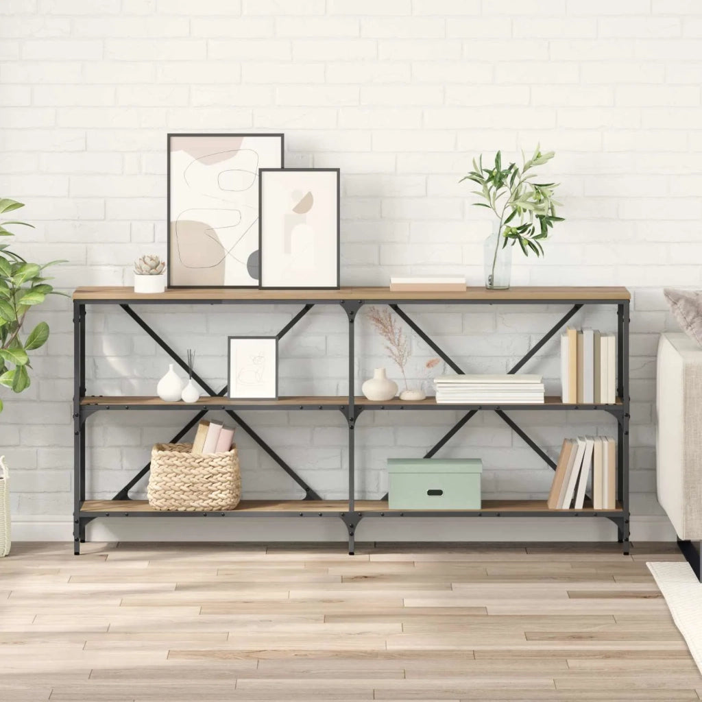 Tavolo Consolle | Tavolo d'Ingresso Rovere artigianale 160 x 30 x 75 cm
