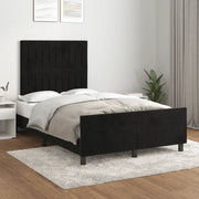 Giroletto senza Materasso Nero 120x200 cm Velluto 3125869