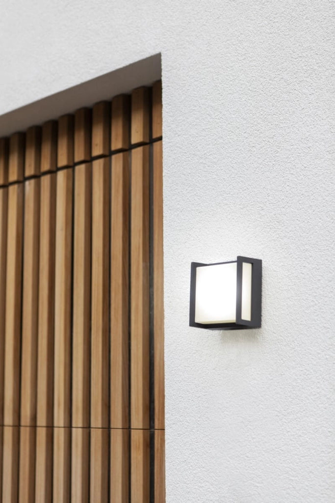 Applique esterna QUBO antracite Lutec LED 8W 3000K IP54