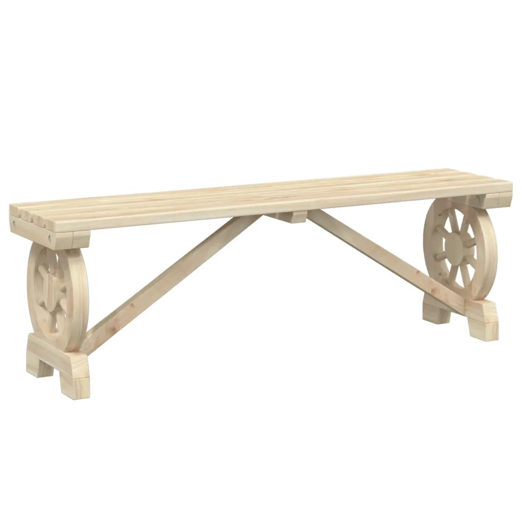 Panca da Corridoio-Sgabello-Panca da esterno 115 cm in Legno Massello di Abete 155851