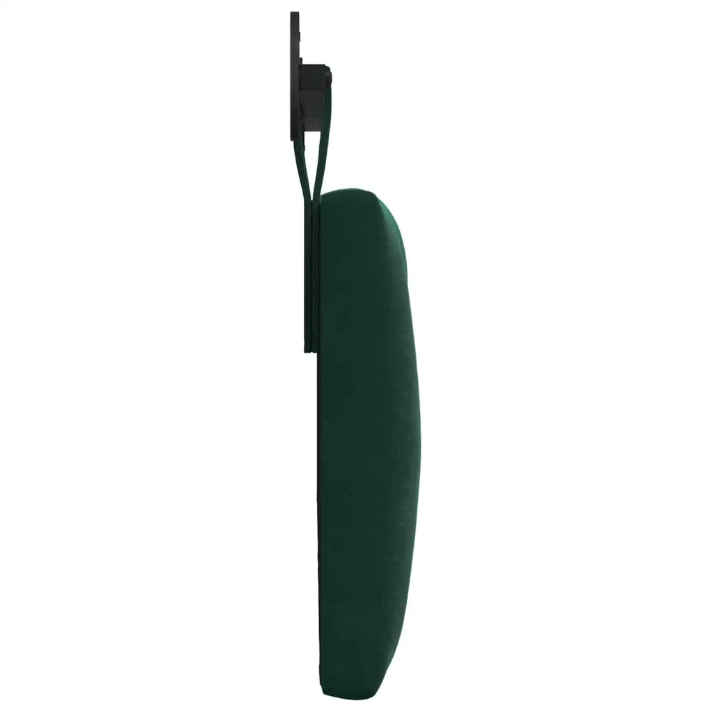 Testiera sospesa Con luce LED Verde Scuro Velluto
