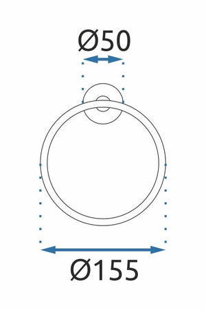 Portasciugamano Da Bagno 332915 Mist 05 Brush Nickiel