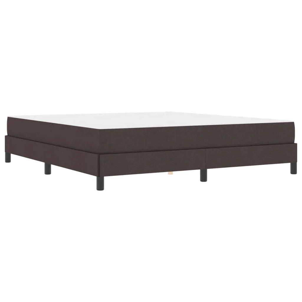 Letto a molle con materasso Marrone Scuro 180 x 200 cm Tessuto 3398510