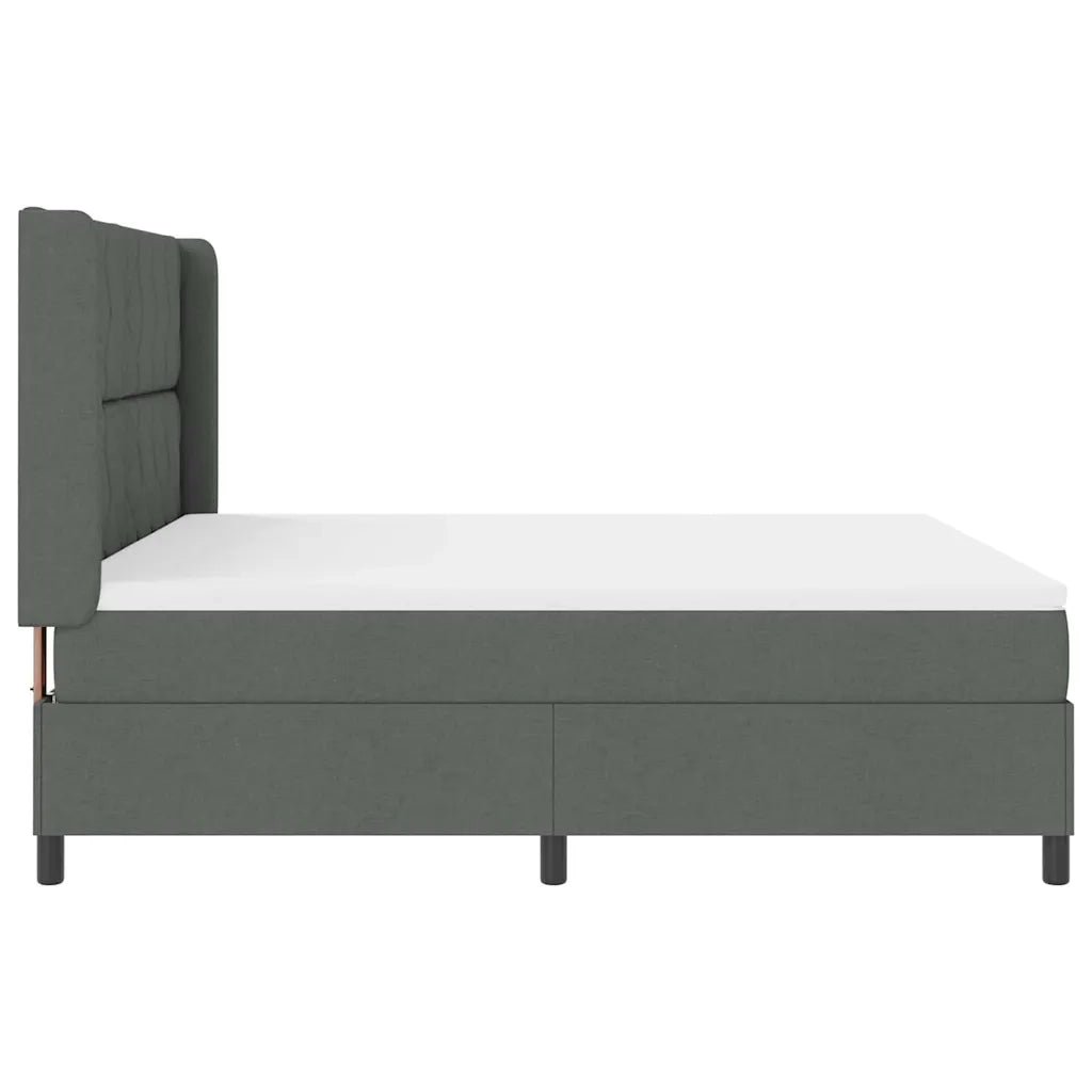 Letto a Sorgente LED Grigio scuro 180 x 200 cm Tessuto 3343582