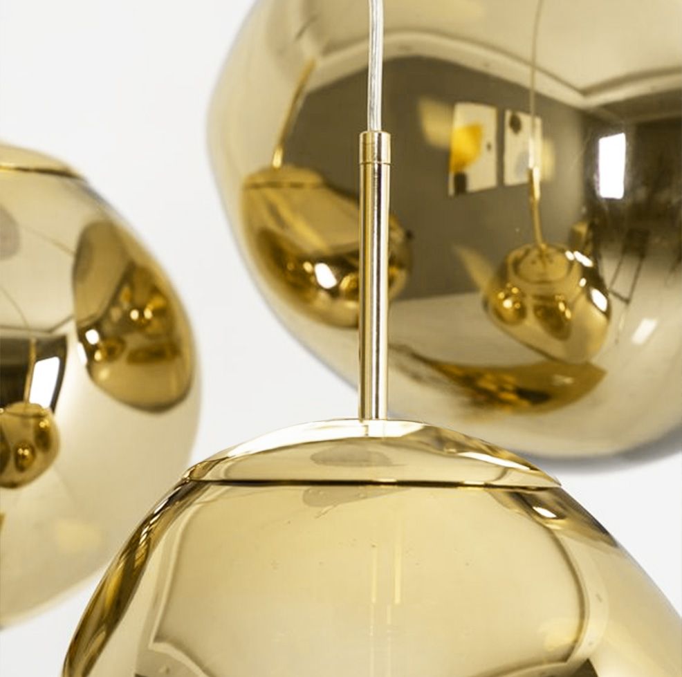 Lampada Da Soffitto Pensile Di Vetro Gold APP331-1CP