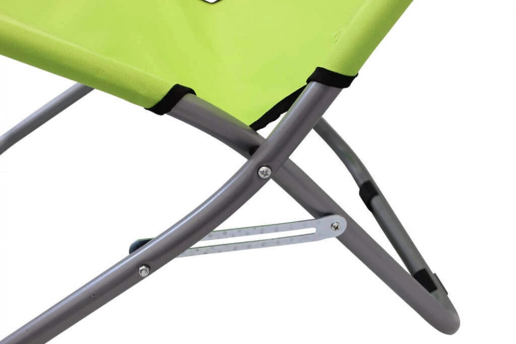 Spiaggina Alta Steel Oxford 76x50x33/74h cm in Acciaio e Oxford Vari Colori