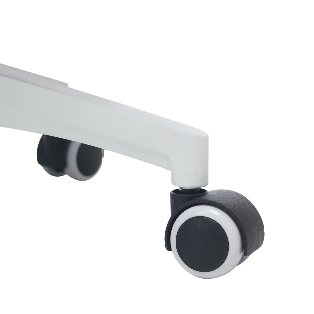 Sedia da ufficio ergonomica con schienale in rete traspirante, braccioli regolabili e altezza seduta regolabile, colore bianco