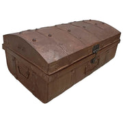 Valigia artigianale in metallo, 67x37x25h cm