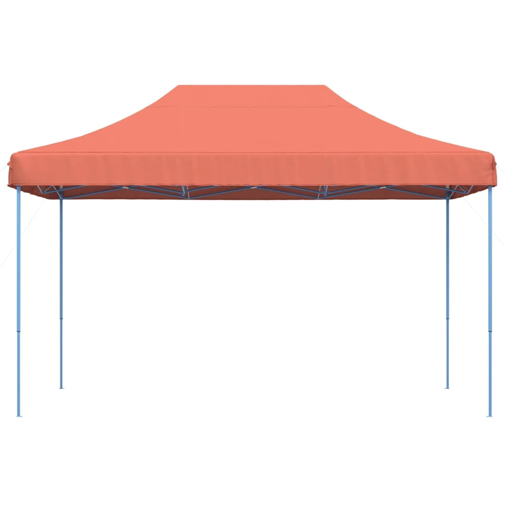 Tenda da Festa Pieghevole Pop-Up - Gazebo Terracotta 440x292x315 cm