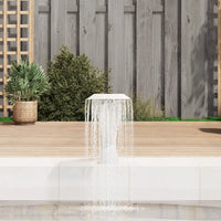 Fontana per Piscina in Acciaio Inossidabile 64x30x52 cm Argento 43694