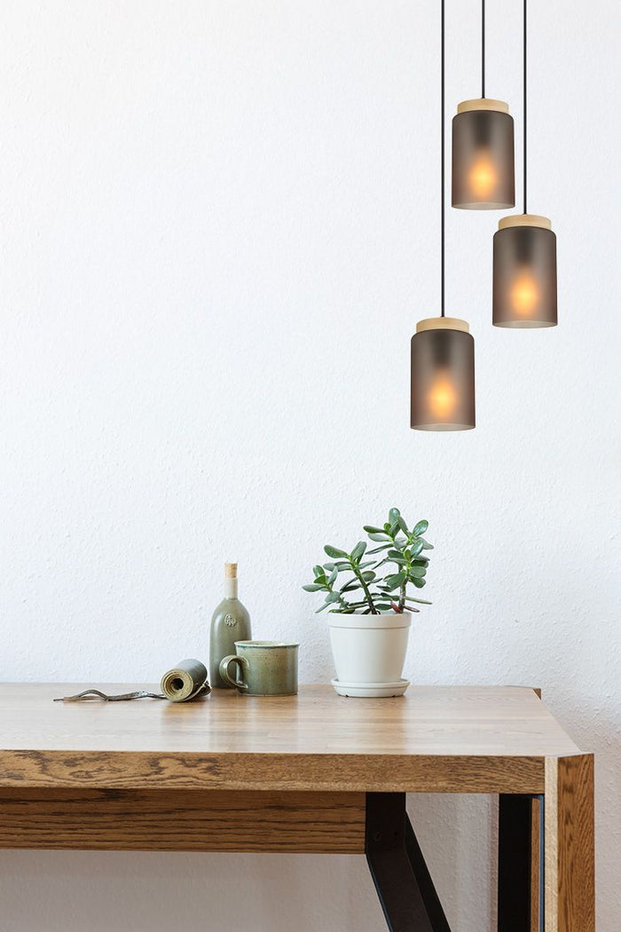 Lampada APP1811-3CPR Frosted Grey