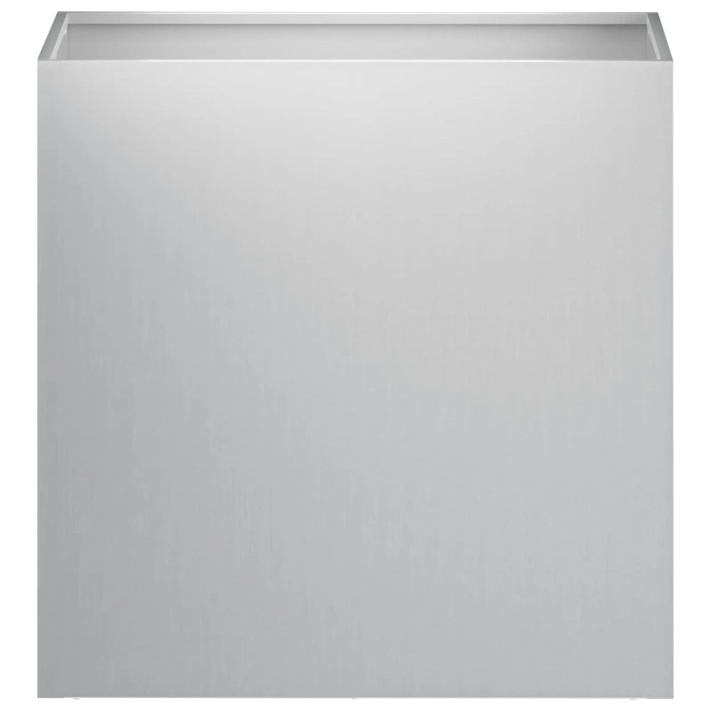 Vaso da giardino 2 pz Argento 50 x 30 x 40 cm Acciaio zincato 8005523