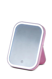 Specchio da appoggio trucco luminoso con led 13,5 x 2 x 18 cm