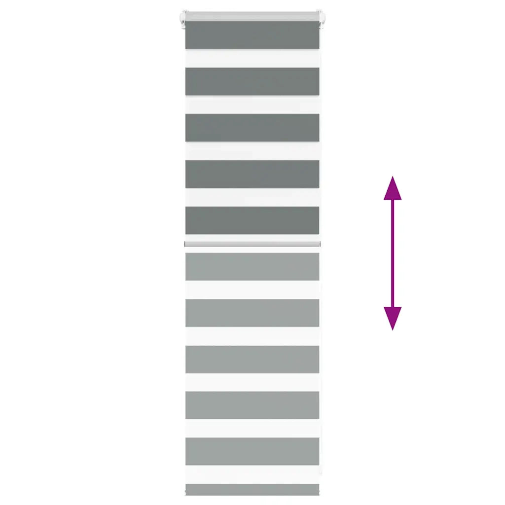 vidaXL Tenda a Rullo Zebra Larghezza Tessuto 45,9 cm Poliestere
