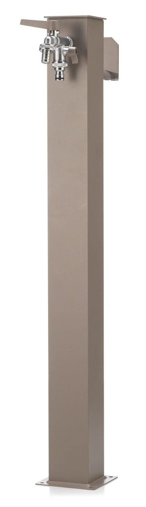 Fontana da Giardino con Doppio Rubinetto Belfer 42/QRR Tortora