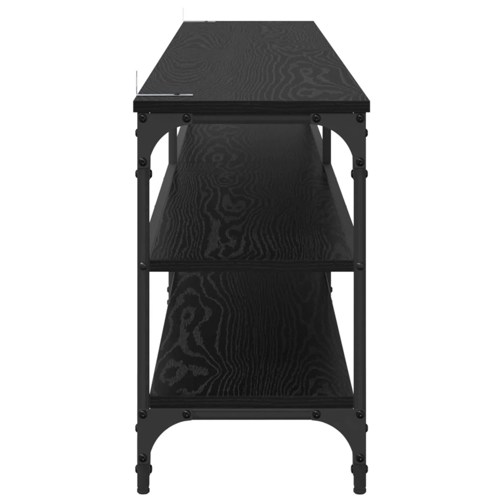Mobile TV Rovere Nero 200 x 30 x 50 cm 881293