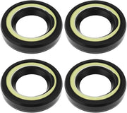 Olio keennelio 17x30x6mm - 4 pezzi - Compatibile con Yamaha 9.9HP/15HP - A spighe - Resistenti all'usura gomma/metallo - Prevenzione di perdite d'olio