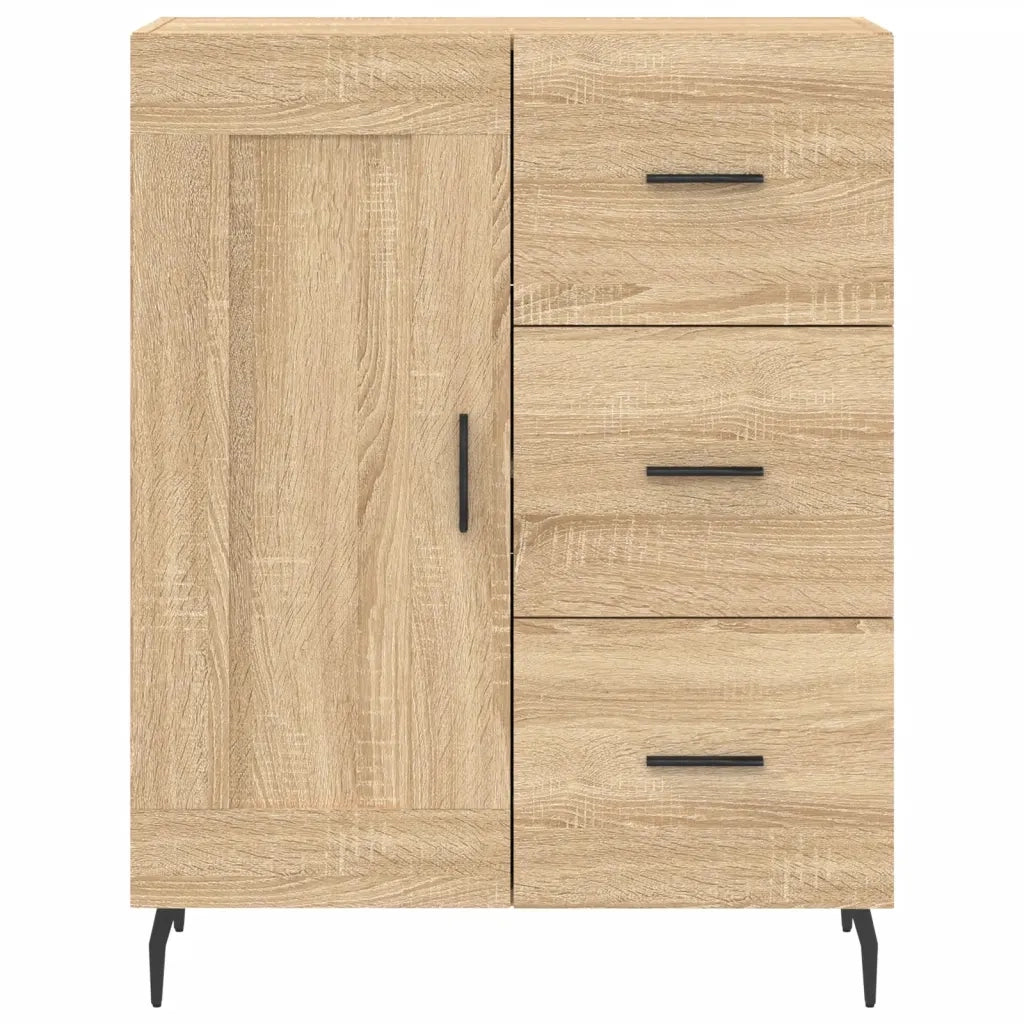 Credenza-Buffet-Armadio da cucina Rovere Sonoma 69,5x34x90 cm in Legno Multistrato 299793