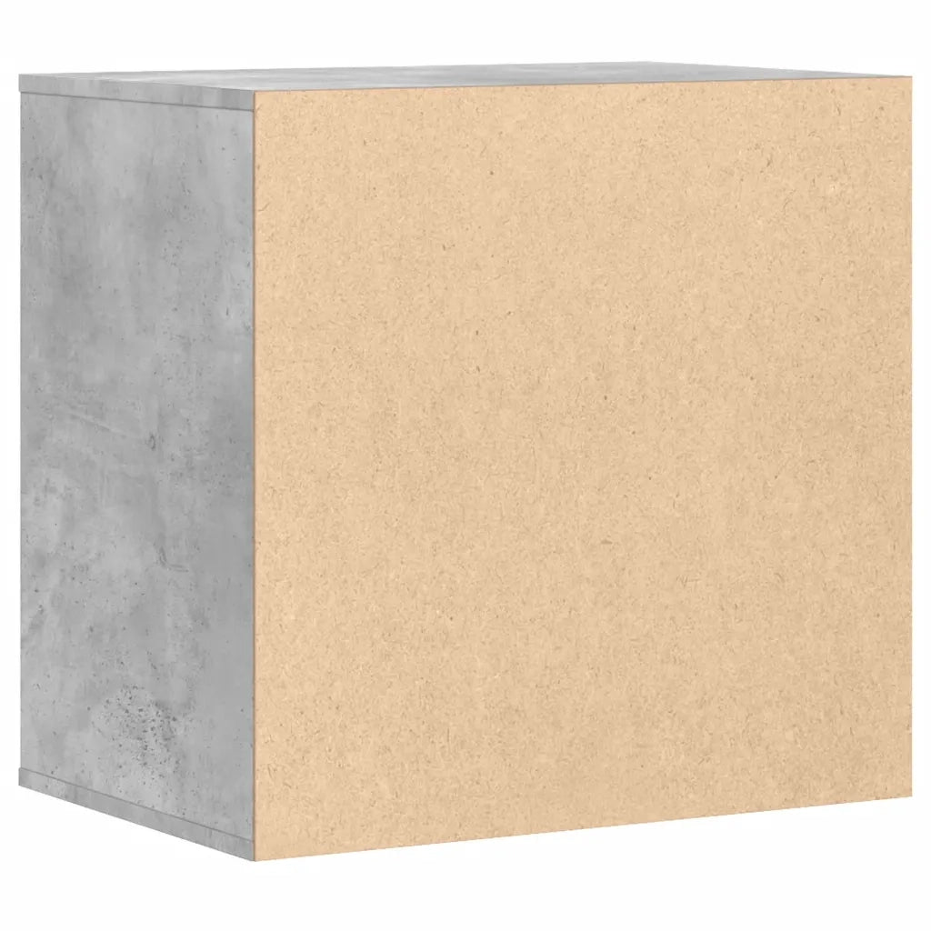 vidaXL Cassettiera Angolo Grigio Cemento 60x41x58cm Legno Multistrato