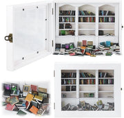 Miniaturo Scatola per Libri - Ornamento in Legno Creativo - Rilassante Bianco